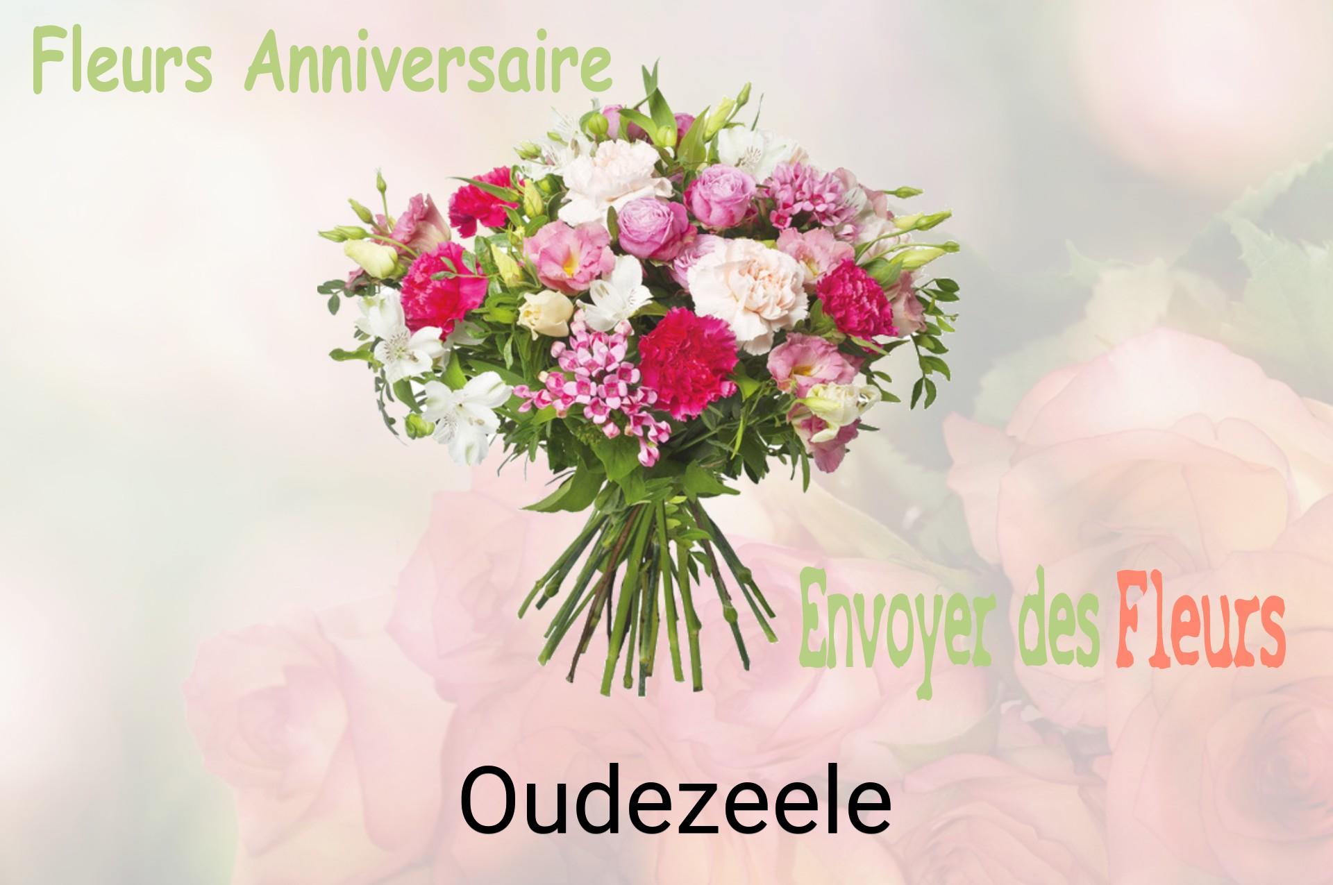 Bouquet de fleurs d’anniversaire livré à Oudezeele
