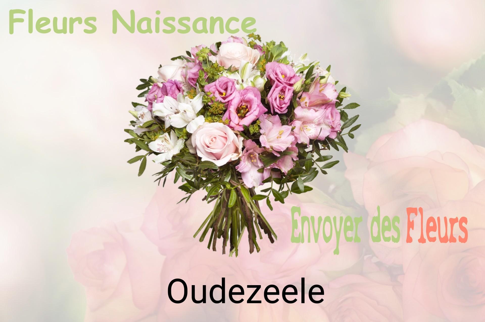 Bouquet de fleurs de naissance livré à Oudezeele